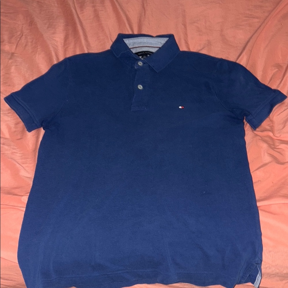 Tommy Hilfiger Blue Polo Shirt Classic Design